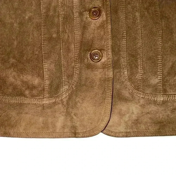 Alfani 100% leather jacket size small fits like 8-10 - Picture 3 of 11